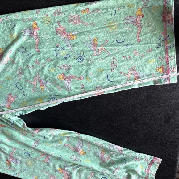 Disney Tinker bell Green Y2K cropped capri stretchy pajama pants - Picture 8 of 8